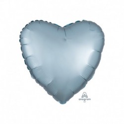 Pallone Cuore Satin Blu Pastello 45 cm