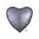 Pallone Cuore Satin Grafite 45 cm