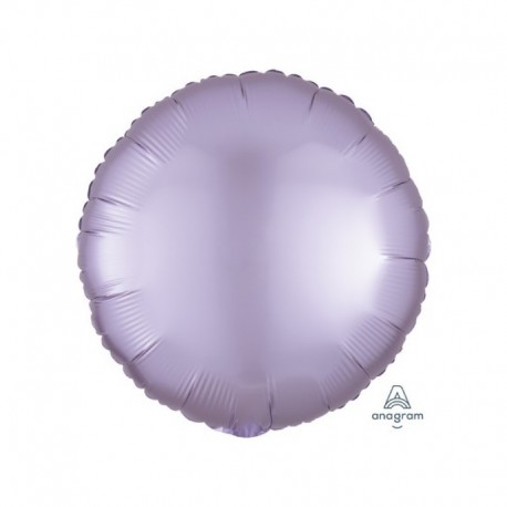 Pallone Tondo Satin Lilla Pastello 45 cm
