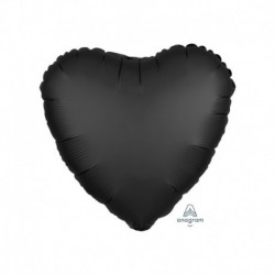 Pallone Cuore Satin Nero Onice 45 cm