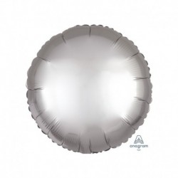 Pallone Tondo Satin Platino 45 cm