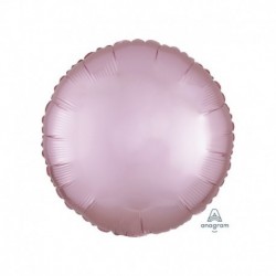 Pallone Tondo Satin Rosa Pastello 45 cm
