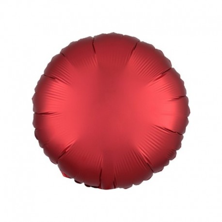 Pallone Tondo Satin Rosso Sangria 45 cm
