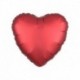 Pallone Cuore Satin Rosso Sangria 45 cm