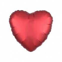 Pallone Cuore Satin Rosso Sangria 45 cm