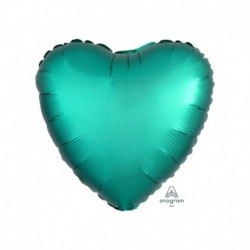 Pallone Cuore Satin Verde Giada 45 cm