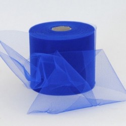 Rotolo Decorativo Nastro Tulle Blu