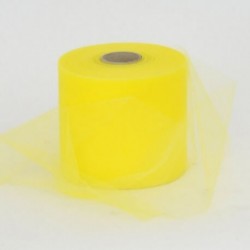 Rotolo Decorativo Nastro Tulle Giallo