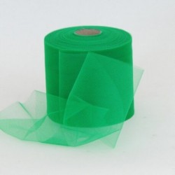 Rotolo Decorativo Nastro Tulle Verde P.