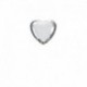 Palloncino Cuore Argento 10 cm