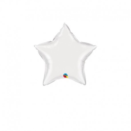 Palloncino Stella Bianca 25 cm