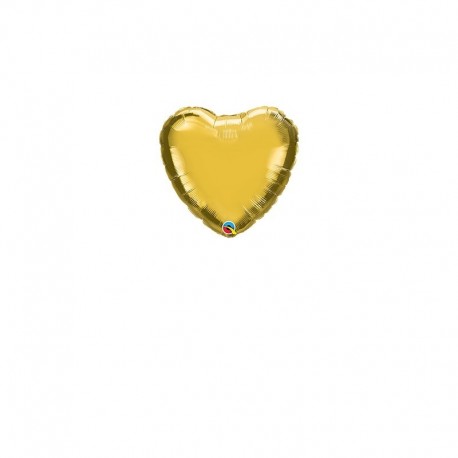 Palloncino Cuore Oro 10 cm
