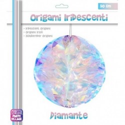 Origami Diamante Iridescente Ø 50 cm