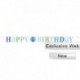Festone Happy 1st Birthday Pois Blu