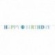 Festone Happy 1st Birthday Pois Blu