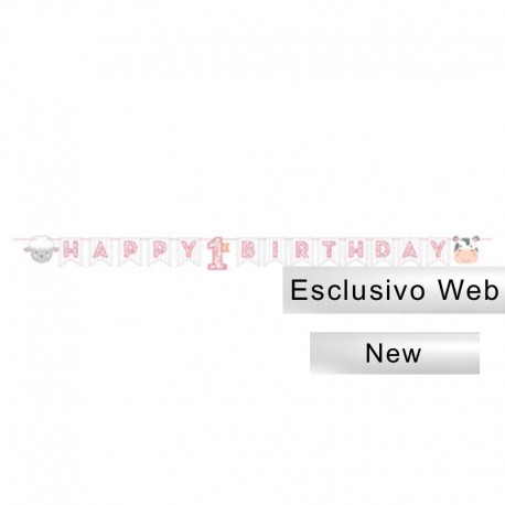 Festone Happy 1st Birthday 240x15 cm