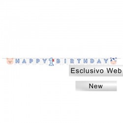 Festone Happy 1st Birthday 240x15 cm