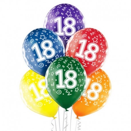Palloncini 18 Anni Compleanno 30 cm - Balloon Planet