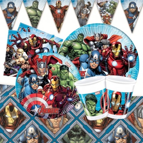 Set Festa Avengers Happy Birthday 45 pz