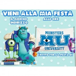 20 Inviti Blocchetto Monster University