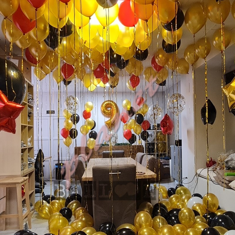 Decorazione Palloncini Elio Compleanno Soffitto - Balloon Planet