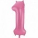 Pallone Numero 1 Rosa Satin 90 cm