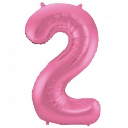 Pallone Numero 2 Rosa Satin 90 cm