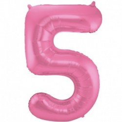 Pallone Numero 5 Rosa Satin 90 cm