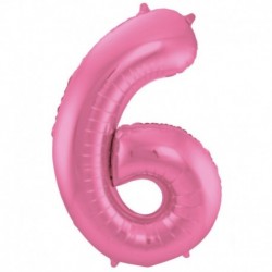 Pallone Numero 6 Rosa Satin 90 cm