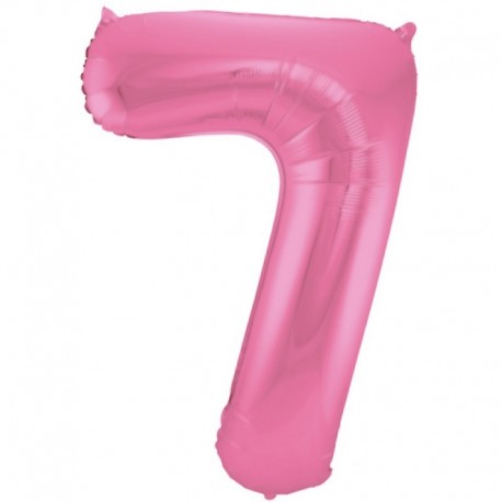 Pallone Numero 7 Rosa Satin 90 cm