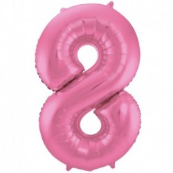 Pallone Numero 8 Rosa Satin 90 cm