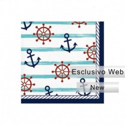 16 Tovaglioli Carta Nautical Baby 25 cm