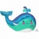 Pallone Foil Happy Whale 86x60 cm