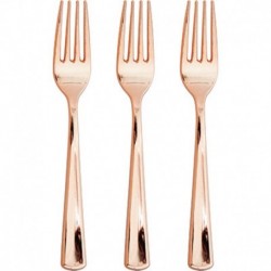 24 Forchette Rose Gold Metal