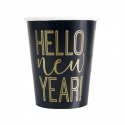 8 Bicchiere Carta Roaring New Year 266 ml