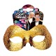 Maschera Tessuto Fidelio Oro Glitter