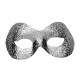 Maschera Tessuto Fidelio Argento Glitter