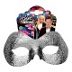 Maschera Tessuto Fidelio Argento Glitter