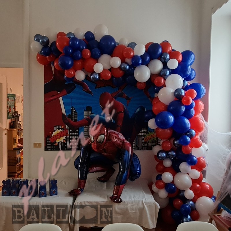 Decorazione Arco Organico Spiderman - Balloon Planet