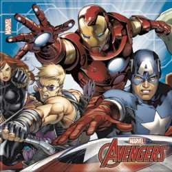 20 Tovaglioli Carta Avengers 33x33 cm