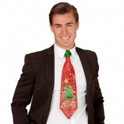 Cravatta Rossa Albero Natale