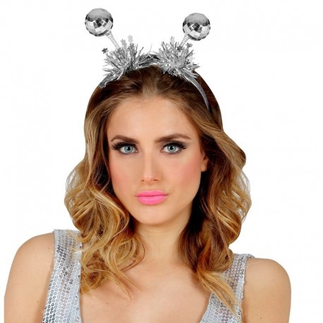 Cerchietto Tiara Disco Balls Silver