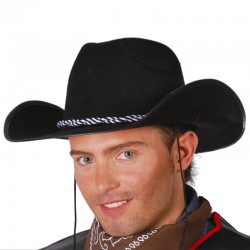 Cappello Cowboy Feltro Nero