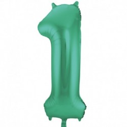 Pallone Numero 1 Verde Satin 90 cm