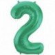 Pallone Numero 2 Verde Satin 90 cm