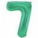 Pallone Numero 7 Verde Satin 90 cm