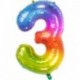 Pallone Numero 3 Arcobaleno 90 cm