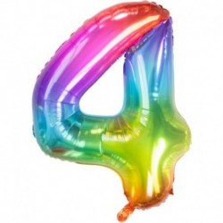 Pallone Numero 4 Arcobaleno 90 cm