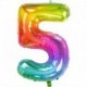 Pallone Numero 5 Arcobaleno 90 cm