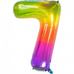 Pallone Numero 7 Arcobaleno 90 cm